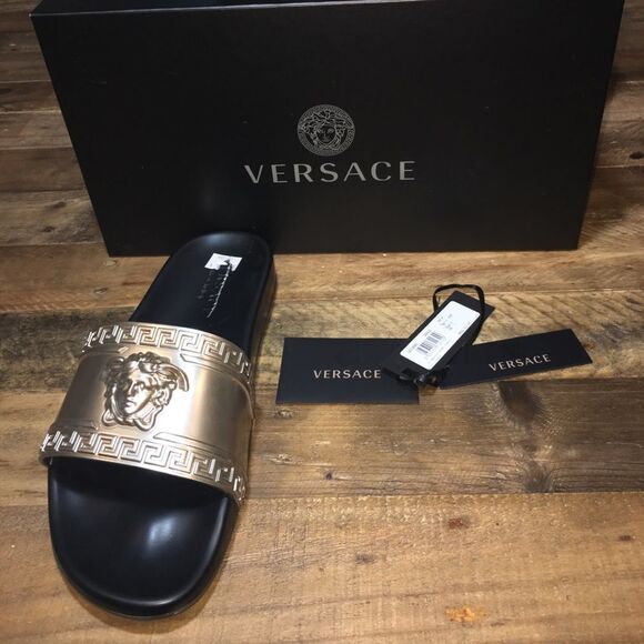 Versace Gold and Black Men\'s Sandals main image 5